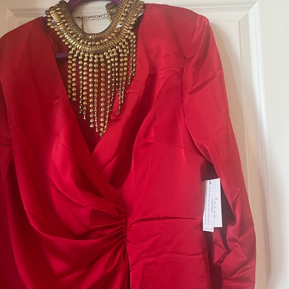 Eloquii draped satin dress- Size 18 - Picture 7 of 7